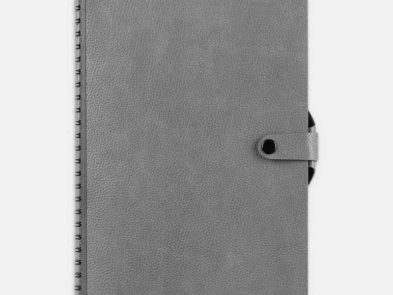 Ежедневник Strep Front на заказ, недатированный, серый