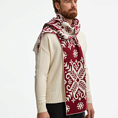 Шарф Wintertude L, красный с белым