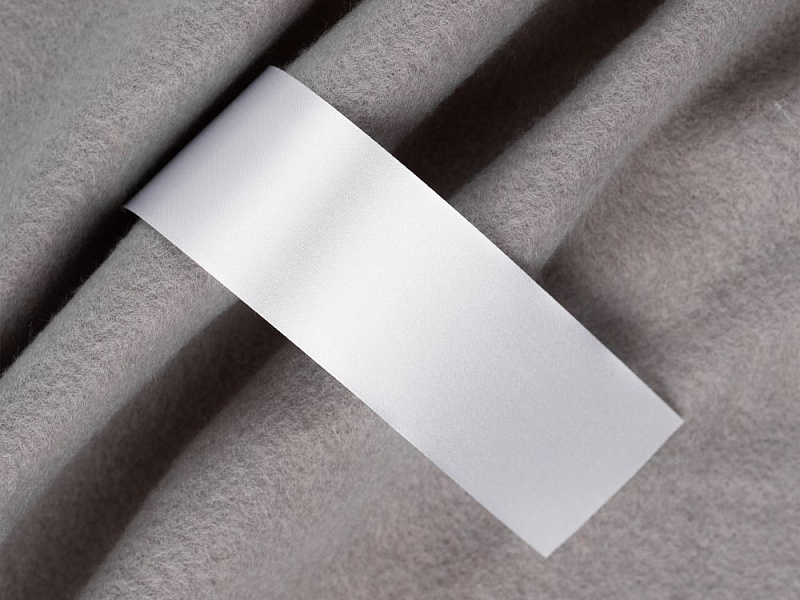 Лента сатиновая Satin 35 XXL, белая, 250 см