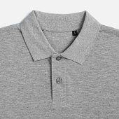 Рубашка поло унисекс Pulse, серый меланж