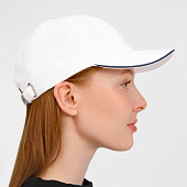 Бейсболка Buffalo, белая с темно-синим