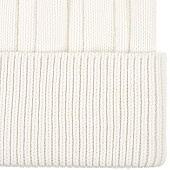 Шапка Knit Beat, белая (молочная)