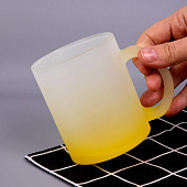 Кружка Grade Fade для сублимационной печати, матовая, желтая