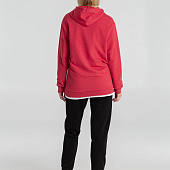 Толстовка с капюшоном унисекс Hoodie, красный меланж