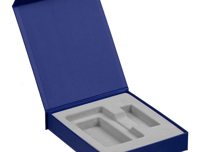 Коробка Latern для аккумулятора 5000 мАч и флешки, синяя