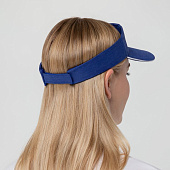 Козырек Active, ярко-синий с белым кантом