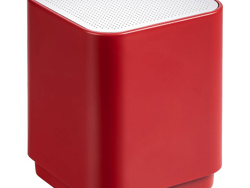 Беспроводная колонка с подсветкой гравировки Glim, красная
