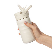 Термобутылка Fujisan 2.0 без логотипа, белая (молочная)