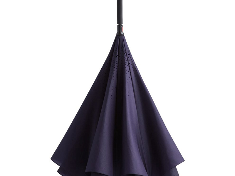 Зонт наоборот Style, трость, темно-синий