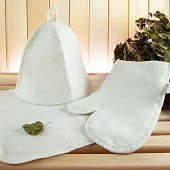 Набор для бани «Парилка», белый