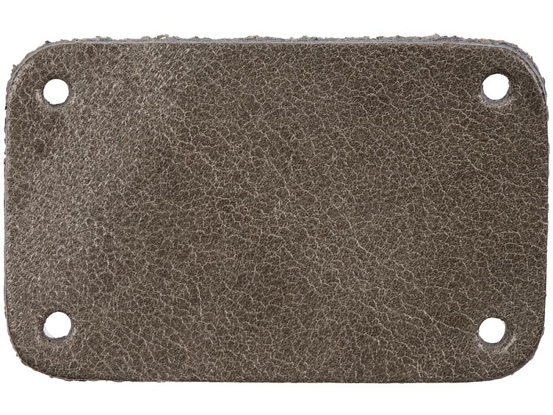 Лейбл кожаный Beta, S, серый