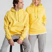 Толстовка с капюшоном унисекс King, желтая