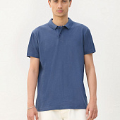 Рубашка поло унисекс Pulse, синяя (джинс)