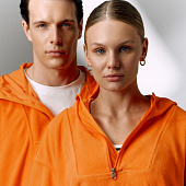 Анорак флисовый унисекс Fliska, оранжевый