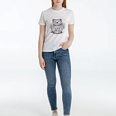 Футболка женская Bear, белая