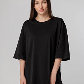 Футболка унисекс оверсайз Crosstown, черная