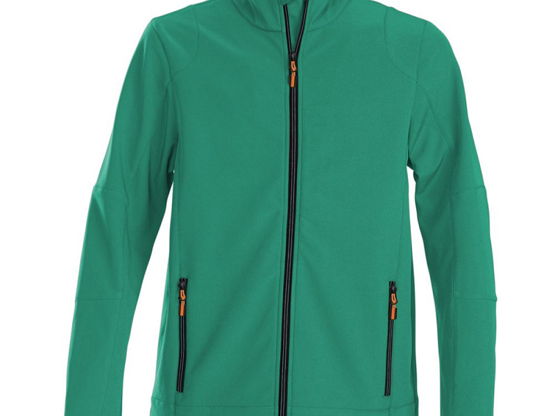 Куртка софтшелл мужская Trial, зеленая