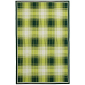 Плед Duotone, зеленый с белым