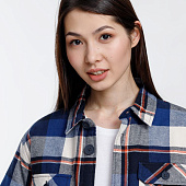 Куртка-рубашка оверсайз унисекс Noah, синяя