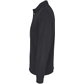 Рубашка поло унисекс с длинным рукавом Pacific LSL, черная
