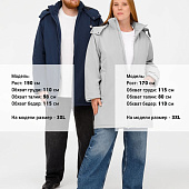 Куртка-парка унисекс Sfera, темно-синяя