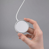 Беспроводное зарядное устройство с магнитами Magmate, серебристое