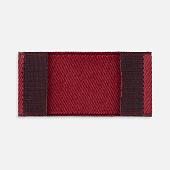 Лейбл тканевый Epsilon, XXS, бордовый