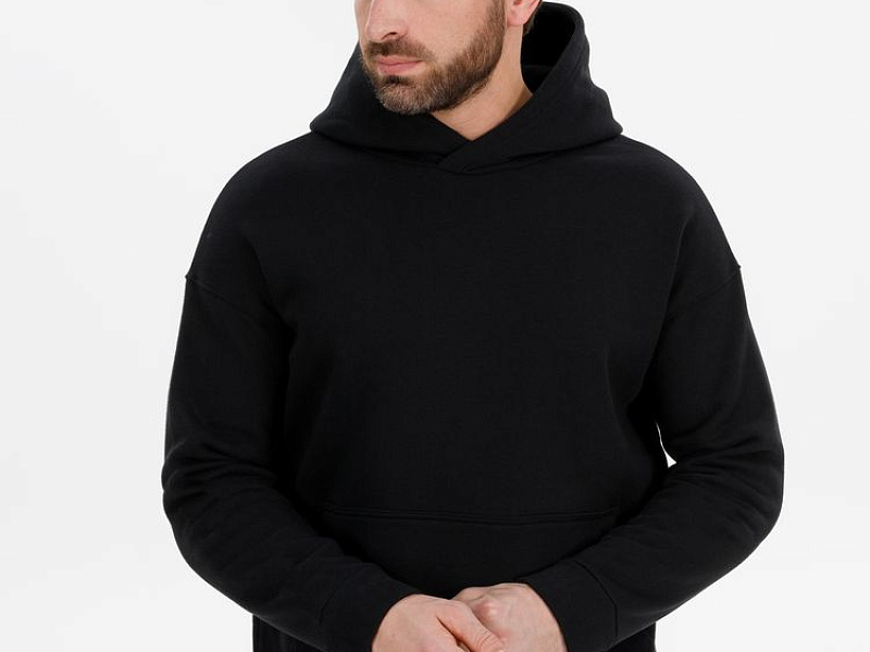 Худи оверсайз унисекс Snuggie, черное