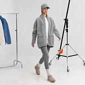 Куртка унисекс Oblako, светло-серая