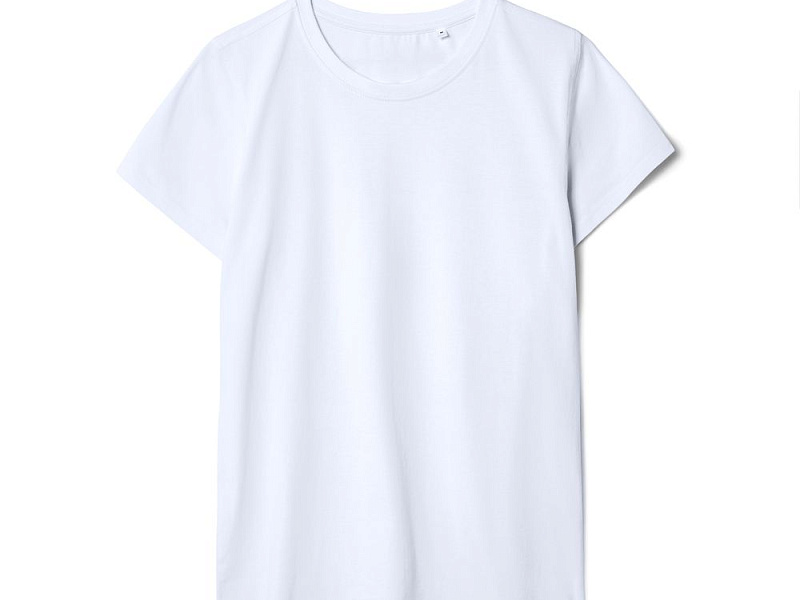 Футболка женская T-bolka Stretch Lady, белая (холодный оттенок)