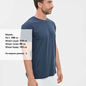 Футболка унисекс Regent 150, синяя (джинс)