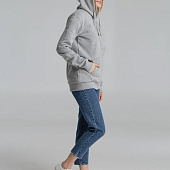 Толстовка на молнии с капюшоном Siverga Heavy 2.0, серый меланж