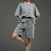 Футболка унисекс оверсайз T2, серая