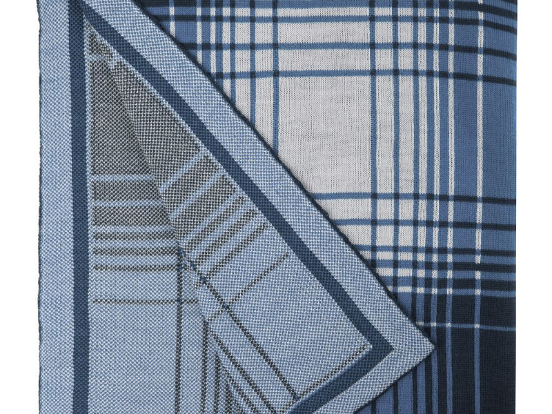 Плед Duotone, синий с белым