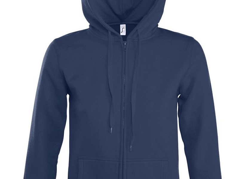 Толстовка женская на молнии с капюшоном Seven Women, темно-синяя