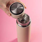 Термос с ситечком Percola, бежевый