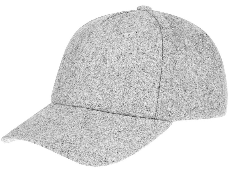 Бейсболка Woolridge, серый меланж