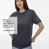 Футболка унисекс T-Bolka 180, темно-серая