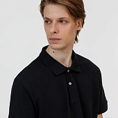 Рубашка поло унисекс Pacific, черная