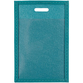 Чехол для пропуска Nubuk, бирюзовый