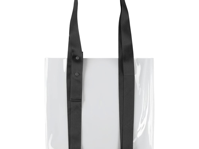 Шопер Clear Fest, прозрачный с серыми ручками