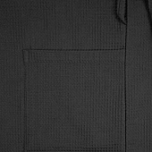 Халат вафельный Kimono, черный