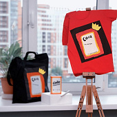 Футболка женская «Сода», черная