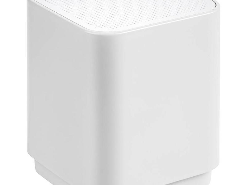 Беспроводная колонка с подсветкой гравировки Glim, белая