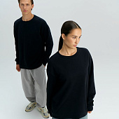 Свитшот оверсайз унисекс Omnifit, черный