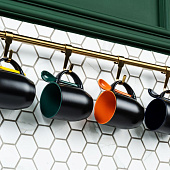 Кружка-хамелеон Melty с ложкой, черная с зеленым