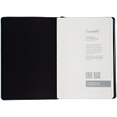 Ежедневник Alanis, недатированный, черный с голубым