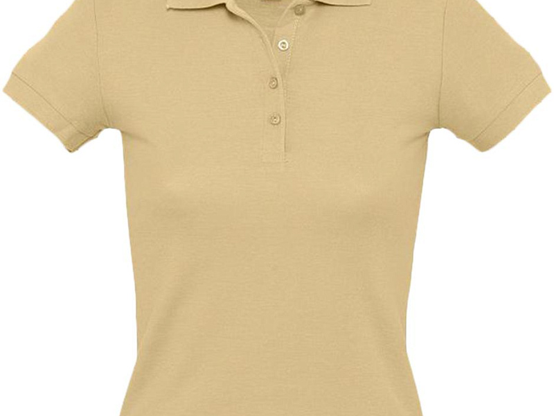 Рубашка поло женская People 210, бежевая