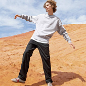 Свитшот унисекс Authentic, серый меланж