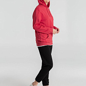 Толстовка с капюшоном унисекс Hoodie, красный меланж